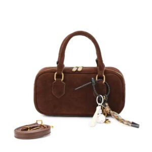 Luxury Designer Suede Women's Handbag Retro Crossbody Bag
